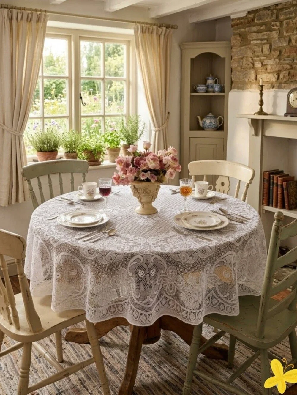ROUND LACE TABLECLOTH